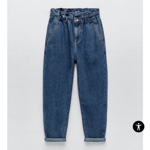 Zara paper bag jeans